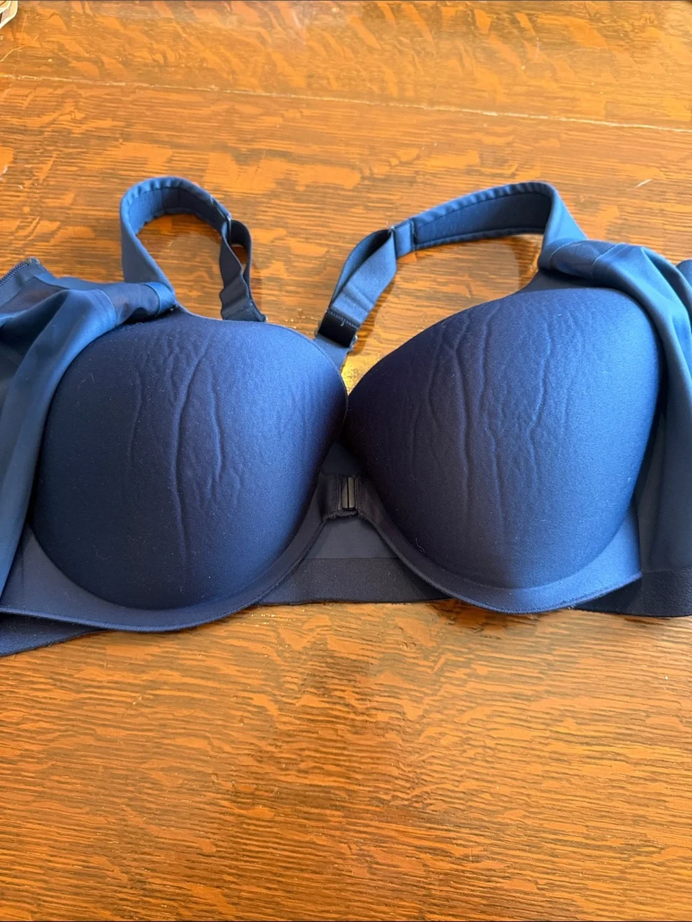 Victoria Sport  Deep Blue Front-Zip High Support Sports Bra 38DDD